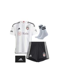 Palmiye Istanbul Bsiktas Anonymous 23/24 Saison Grau Weiß Kinder Fußballtrikot Socken Armband Geschenk 4 Stück