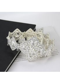 Caucasian Bride Schicker Kristall-Prisma-Metall-Taillenkette, Ethnischer Hochzeitsschmuck, Goldfarbener Brautgürtel