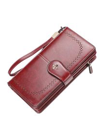 Baellerry Frauen Handtaschen Kunstleder Vintage Clutch Taschen Luxus Design Damen Geldbörse Brieftasche Kartenhalter Gzw
