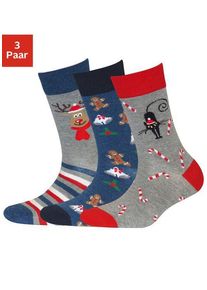 H.I.S. H.I.S Socken mehrfarbig Gr. 39-42 für Damen. Elastisch. Nachhaltig.