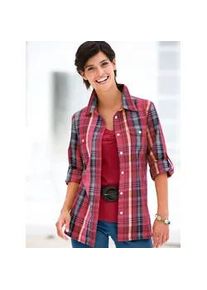 Karobluse Casual Looks Gr. 42, rot (rot, kariert) Damen Blusen