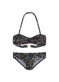 Bandeau-Bikini s.Oliver "Milly Kids" Gr. 122/128, N-Gr, bunt (bedruckt) Kinder Bikini-Sets mit Blumendruck