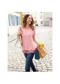 WITT 2-in-1-Shirt CASUAL LOOKS "Shirt + Top" Gr. 40, rosa (rosé) Damen Shirts