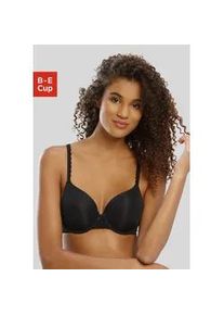 Schalen-BH s.Oliver "Camille" Gr. 80, Cup E, schwarz Damen BHs mit nahtlos vorgeformten Schalen, Basic Dessous