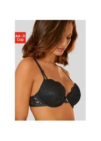 Push-up-BH Lascana "Nikoletta" Gr. 80, Cup A, schwarz Damen BHs mit aufregender Schnürung an den Seiten, sexy Dessous, Reizwäsche