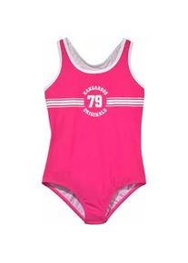 Badeanzug Kangaroos "Sporty" Gr. 122/128, N-Gr, pink Kinder Badeanzüge mit sportlichem Frontdruck