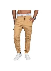 Cargohose Alessandro Salvarini "ASCuffy" Gr. W34 L34, Länge 34, beige Herren Hosen Elastischer Bund mit Gummi versehen und zusätzlichem Tunnelzug