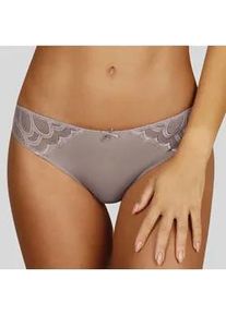 Tanga Lascana "Evita" Gr. 32/34, beige (sand) Damen Unterhosen mit Cutout hinten