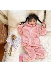 Dola Kinder-Pyjama-Sets, Herbst Und Winter, Warm, Zweiteilig, Für Jungen, Flanell, Gemütlich, Weich, Nachtwäsche Für Mädchen, 2–12 Jahre, Kinder-Pyjamas