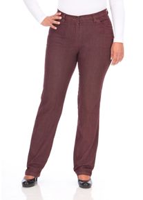 KjBRAND Große Größen Jeans in Quer-Stretch-Qualität, mit Komfortbund Gr. 58 rot für Damen