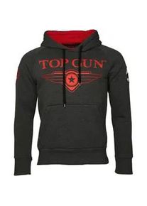 Kapuzenpullover Top Gun "Defender TG20191012" Gr. 50 (M), grau (anthrazit) Herren Pullover Hoodie Sweatshirt