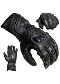 Motorradhandschuhe PROANTI Handschuhe Gr. XXL, schwarz Racing, aus Leder