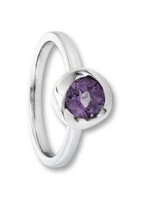 Silberring ONE ELEMENT "Amethyst Ring aus 925 Silber" Fingerringe Gr. 52, Silber 925 (Sterlingsilber), silberfarben (silber) Damen Silber Schmuck