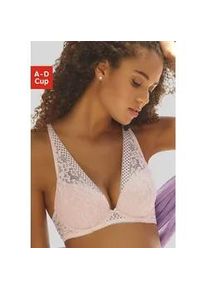 Push-up-BH Vivance Gr. 75, Cup C, beige (puder) Damen BHs Dessous im hübschen Spitzen-Mix,