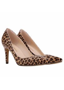 Todaydeal Damen Leopard Lackleder Stiletto Sexy Spitzschuh High Heels Korsett Arbeit Hochzeit Pumps Schuhe