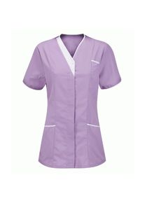 Jy85ha S12 Damen Krankenschwester-Tunika-Uniform Klinikpfleger V-Ausschnitt Schutzkleidung Tops