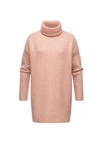 Strickpullover Ragwear "Lynea Remake" Gr. M (38), rosa Damen Pullover Nachhaltiger Rollkragenpullover aus Strick