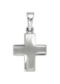 Kreuz-Anhänger Jobo "Anhänger Kreuz" Schmuckanhänger Gr. Silber 925 (Sterlingsilber), silberfarben (silber 925) Damen 925 Silber massiv