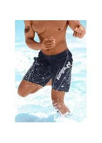 Badeshorts Kangaroos Gr. 5, N-Gr, blau (marine) Herren Badehosen mit Kangaroos Schriftzug