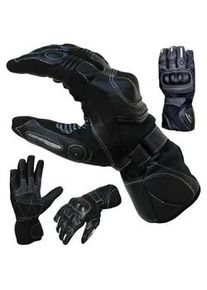 Motorradhandschuhe PROANTI Handschuhe Gr. XL, schwarz speziell für Regenwetter im Sommer, wasserdicht mit Visierwischer