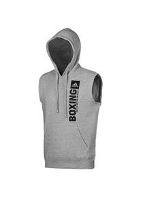 Hoodie Adidas PERFORMANCE "Community Vertical Hoody SL BOXING" Sweatshirts Gr. L, grau Herren