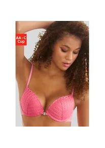 Push-up-BH s.Oliver Gr. 75, Cup B, pink Damen BHs BH Push-up-BH mit praktischem Vorderverschluss, Dessous