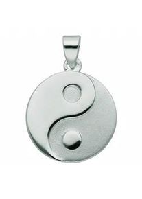 Ketten-Anhänger ADELIA ́S "Damen Silberschmuck 925 Silber Anhänger Ying Yang Ø 15,8 mm" Schmuckanhänger Gr. Silber 925 (Sterlingsilber), silberfarben (silber) Damen 925 Sterling Silber Silberschmuck für