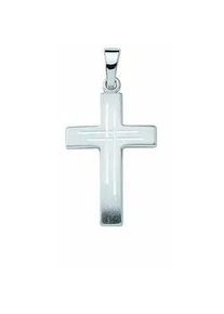 Ketten-Anhänger ADELIA ́S "925 Silber Kreuz Anhänger" Schmuckanhänger Gr. Damen, Silber 925 (Sterlingsilber), silberfarben (silber) Damen Silberschmuck für & Herren