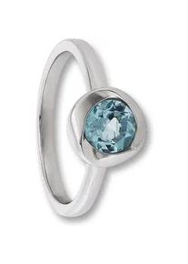 Silberring ONE ELEMENT "Blau Topas Ring aus 925 Silber" Fingerringe Gr. 54, Silber 925 (Sterlingsilber), silberfarben (silber) Damen Silber Schmuck