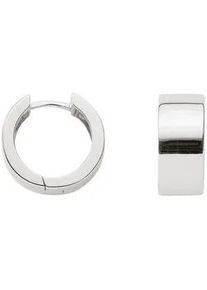 Paar Ohrhänger ADELIA ́S "925 Silber Ohrringe Creolen Ø 15,2 mm" Gr. Damen, Silber 925 (Sterlingsilber), silberfarben (silber) Damen Silberschmuck für