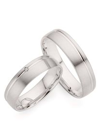 Phoenix PHÖNIX Trauring "Schmuck Geschenk Gold 333 Trauring Ehering LIEBE versch. Varianten", 69, ohne Brillant, Weißgold 333, 5,0mm, weiß, Weißgold 333,