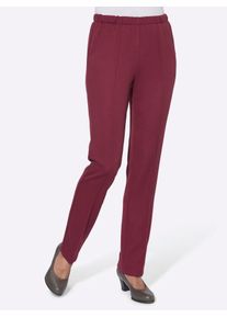 Classic Basics Damen Jerseyhose, rot, Gr. 19, unifarben, 100% Polyester, Hosen