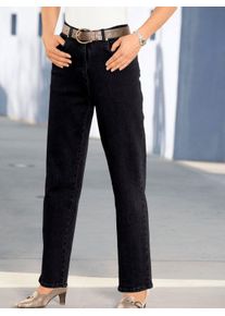 CLASSIC Damen Bequeme Jeans, schwarz, Gr. 40, unifarben, 98% Baumwolle, 2% Elasthan, Jeans