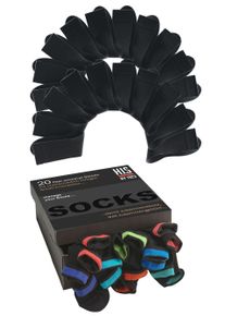 H.I.S. H.I.S Herren Socken, Gr. 35, schwarz, Polyamid, Baumwolle, Elasthan, unifarben, Socken, in praktischer Geschenkbox