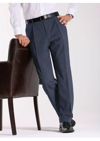 CLASSIC Herren Relaxhose, blau, Gr. 24, unifarben, 54% Polyester, 44% Schurwolle, 2% Elasthan, Hosen