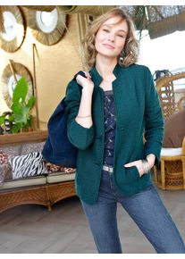 Ambria Damen Kurzblazer "Blazer", blau, Gr. 38, 65% Baumwolle, 35% Polyester, Blazer