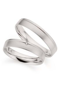 Phoenix PHÖNIX Damen Trauring "Schmuck Geschenk Silber 925 Trauring Ehering LIEBE versch. Varianten", 66, ohne Brillant, Silber 925 (Sterlingsilber), 4mm,