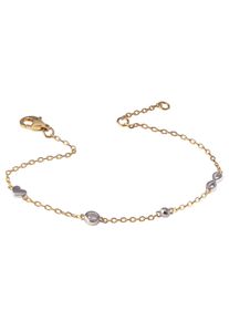 Firetti Fußkette "Schmuck Geschenk Silber 925 Körperschmuck Herz/Infinity Ankerkette", Silber 925 (Sterlingsilber), gelb, Silber 925