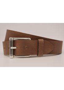 AnnaMatoni Damen Ledergürtel, grau, casual, Gr. 100, unifarben, Rindsleder, Gürtel, mit silberner Schließe