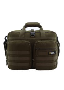 Herren Aktentasche "Milestone", National Geographic, braun, Kunstfaser, Taschen, hergestellt aus recycelten PET-Flaschen