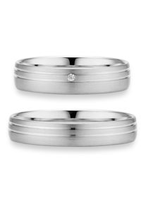 Phoenix PHÖNIX Damen Trauring "Schmuck Geschenk Silber 925 Trauring Ehering LIEBE versch. Varianten", 53, ohne Brillant, Silber 925 (Sterlingsilber), 4mm,