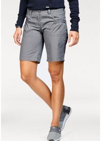 Kangaroos Damen Bermudas, grau, casual, Gr. 46, unifarben, Web, Obermaterial: 100% Baumwolle, Hosen, krempelbar