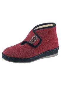 Schawos Damen Hausstiefel, Gr. 38, rot, Textil, Schuhe