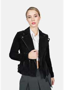Freaky Nation Damen Lederjacke "Taxi Driver-FN", schwarz, Gr. XXXL, Oberstoff: 100% Leder; Futter: 100% Polyester, Jacken
