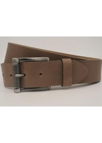 AnnaMatoni Damen Ledergürtel, grau, casual, Gr. 105, unifarben, Rindsleder, Gürtel, mit silberner Schließe