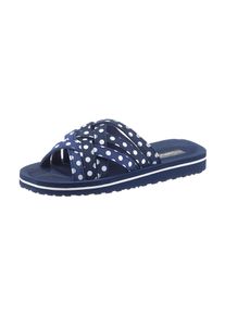 Classic Basics Badepantolette, Gr. 37, blau, Synthetik, modisch, Schuhe