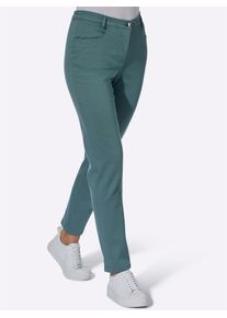 Classic Basics Damen Bequeme Jeans, grün, Gr. 195, unifarben, 97% Baumwolle, 3% Elasthan, Jeans