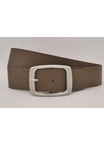 AnnaMatoni Damen Ledergürtel, braun, casual, Gr. 80, unifarben, Rindsleder, Gürtel, mit silberner Schließe