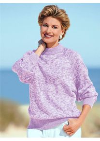 Classic Basics Damen Strickpullover "Pullover", lila, Gr. 38, meliert, 100% Polyacryl, Pullover