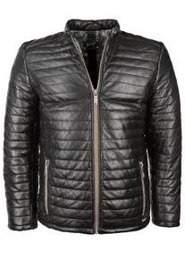 Maze Herren Lederjacke "Alaska", schwarz, Gr. S, Obermaterial: 100% Lammleder / Innenfutter: 100% Polyester / Wattierung 100% Polyester, Jacken